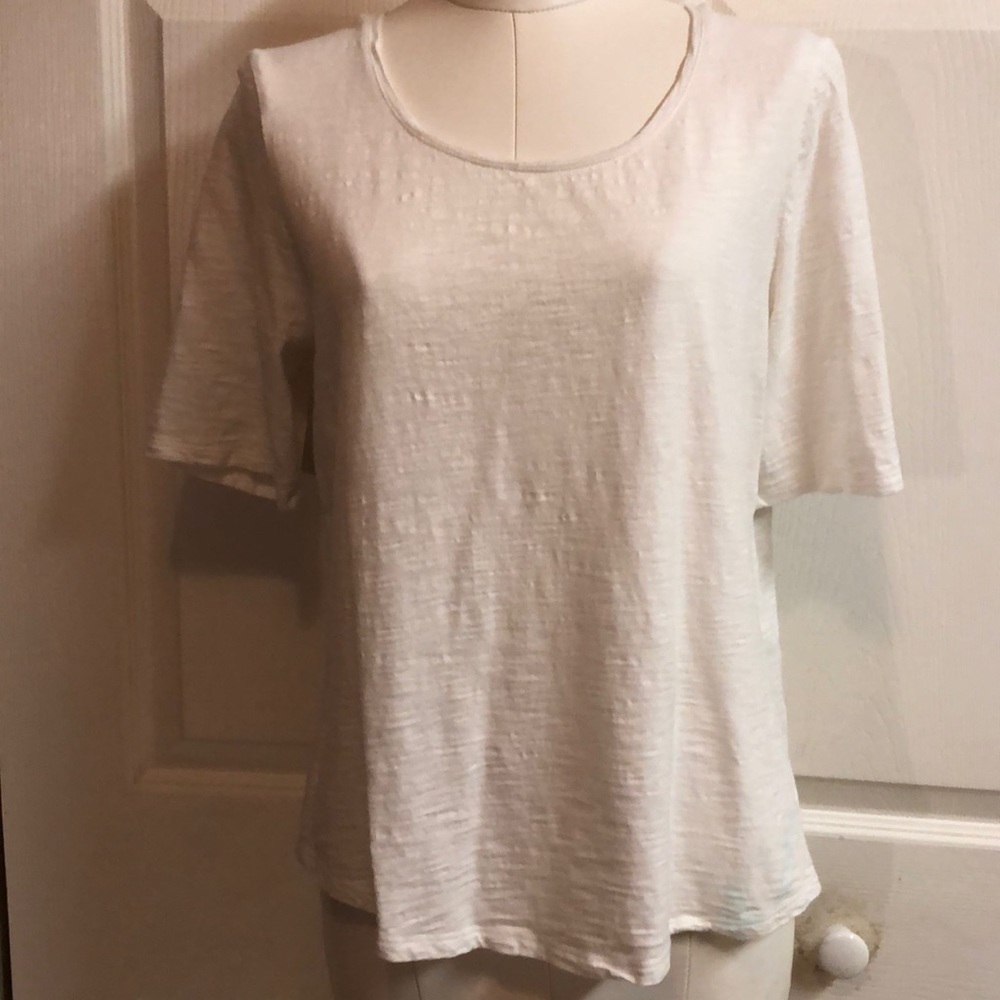 NWOT CHICO’S WHITE SIZE 1 SS TEE